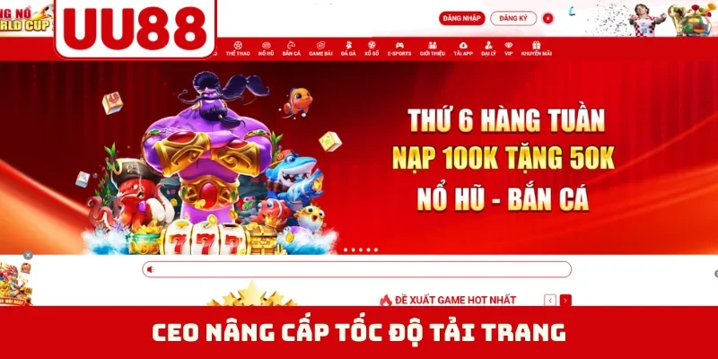 CEO nâng cấp tốc độ tải trang