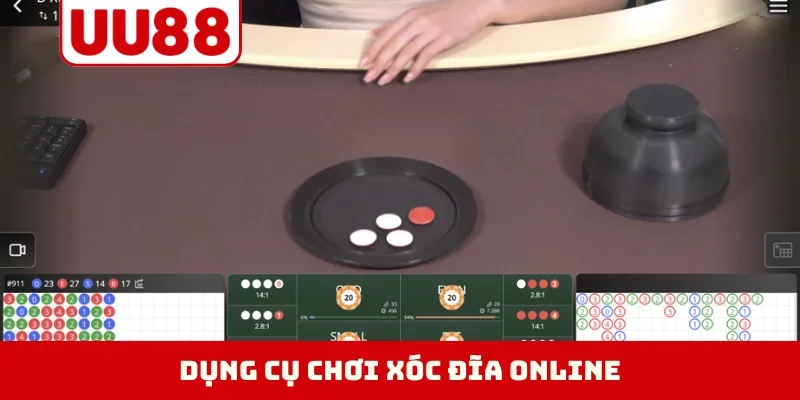 Dụng cụ chơi xóc đĩa online