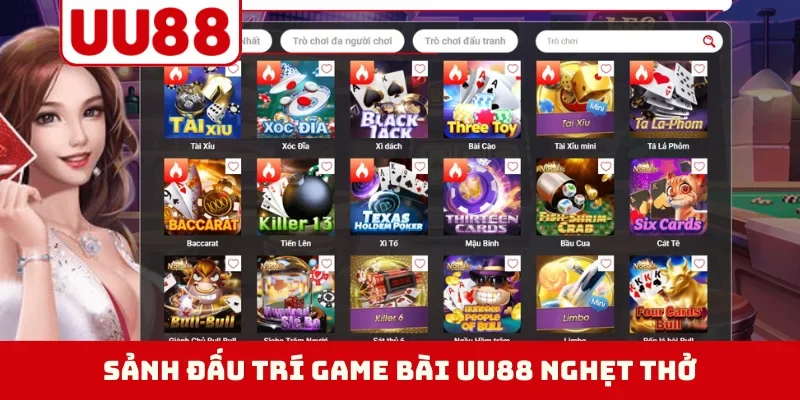 Sảnh đấu trí game bài UU88 nghẹt thở